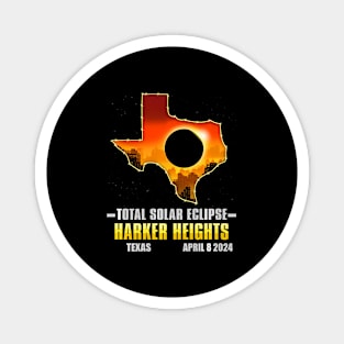 Harker Heights Texas 2024 Total Solar Eclipse Magnet